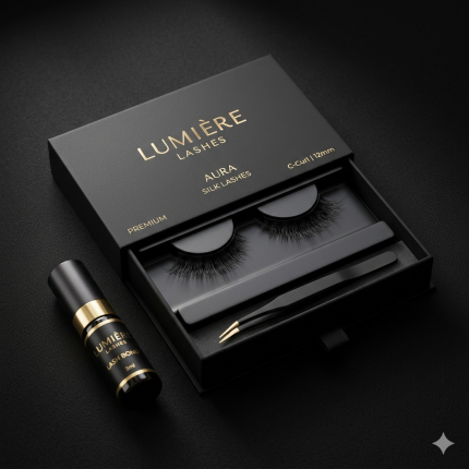 LUMIÈRE Aura Premium Silk Lashes C-Curl 12mm